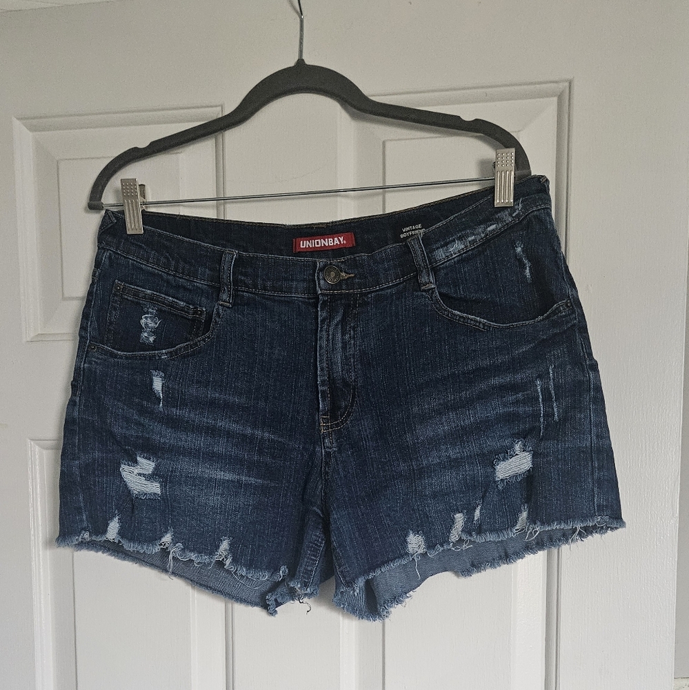 Unionbay Blue Distressed Jean Short